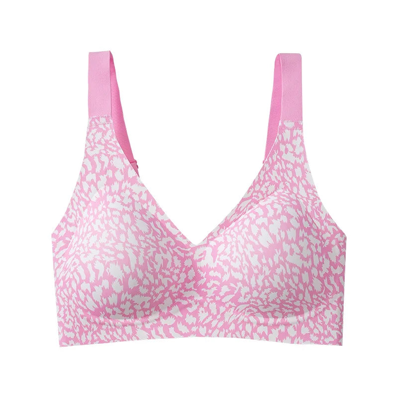 Traceless Leopard Wire-Free Smoothing Bra