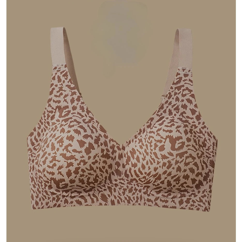 Traceless Leopard Wire-Free Smoothing Bra