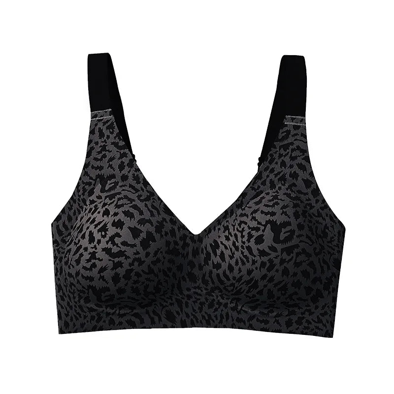Traceless Leopard Wire-Free Smoothing Bra