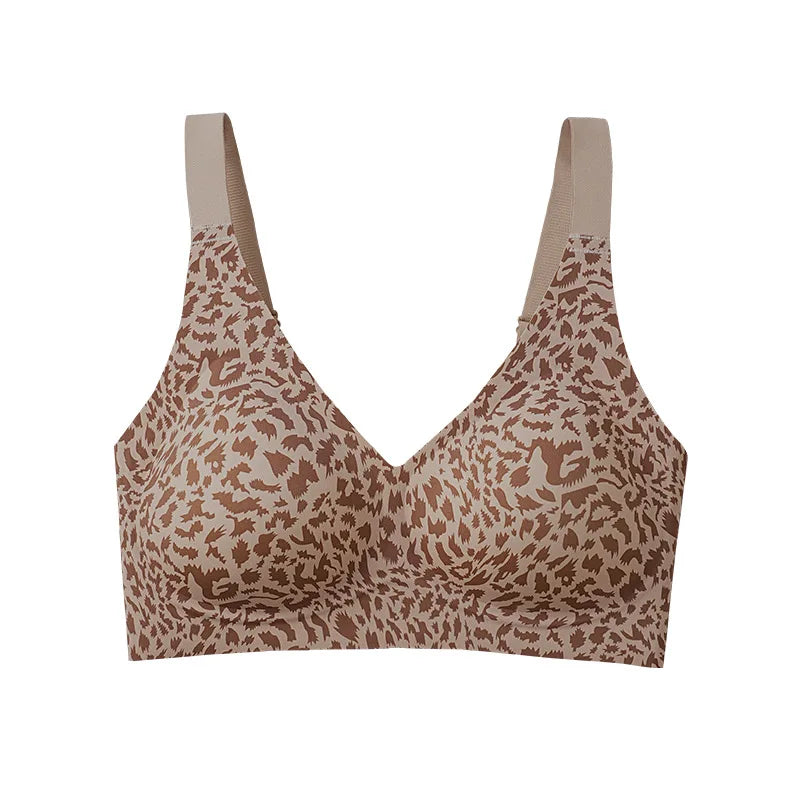 Traceless Leopard Wire-Free Smoothing Bra